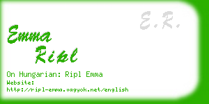 emma ripl business card